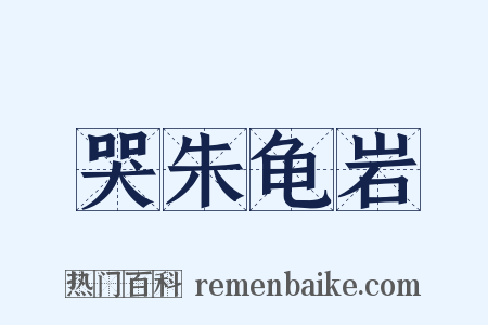 哭朱龟岩是什么意思的图片